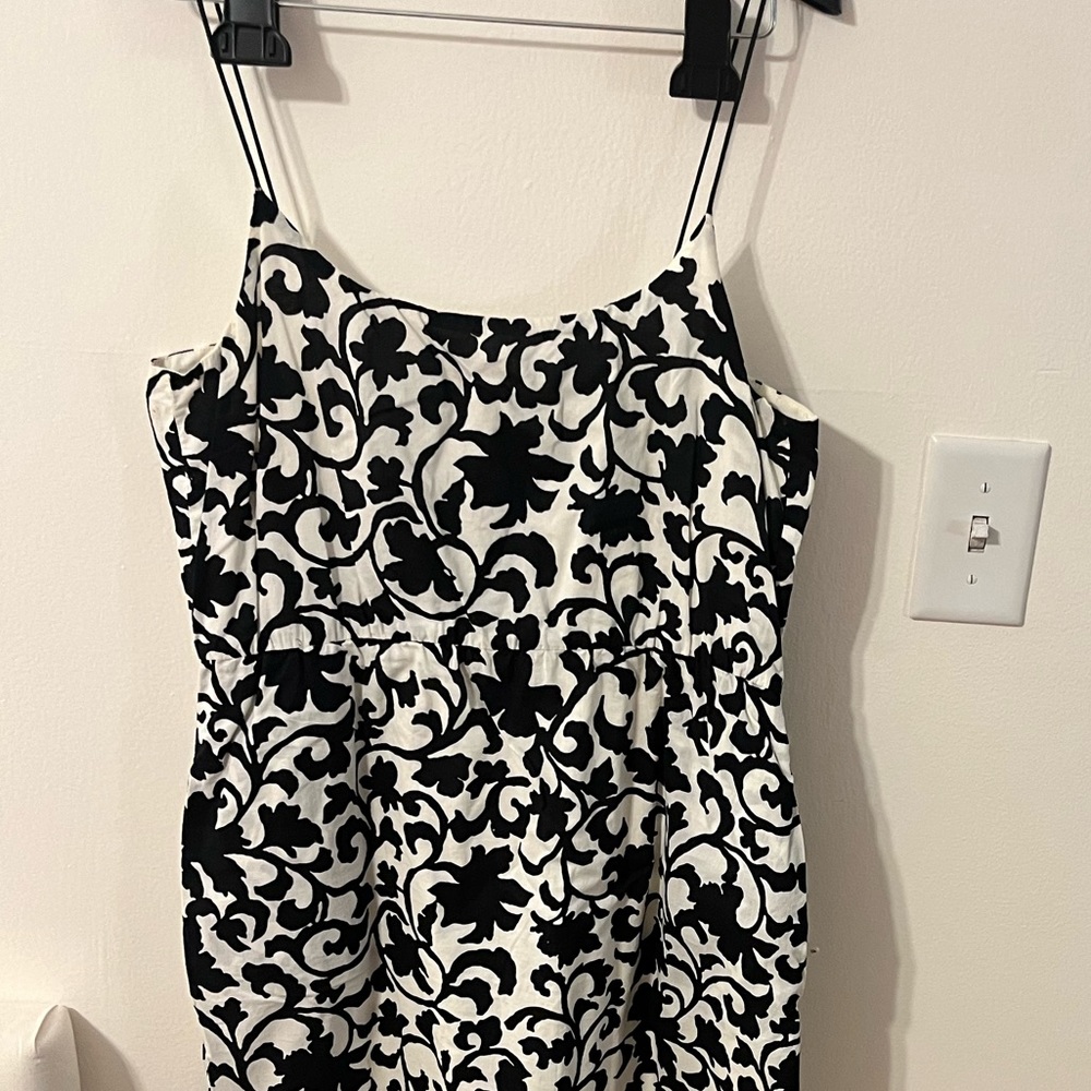 J.Crew black and white dress